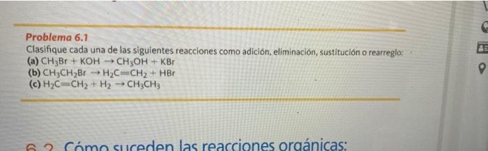 Solved Problema 6.1 Clasifique Cada Una De Las Siguientes | Chegg.com