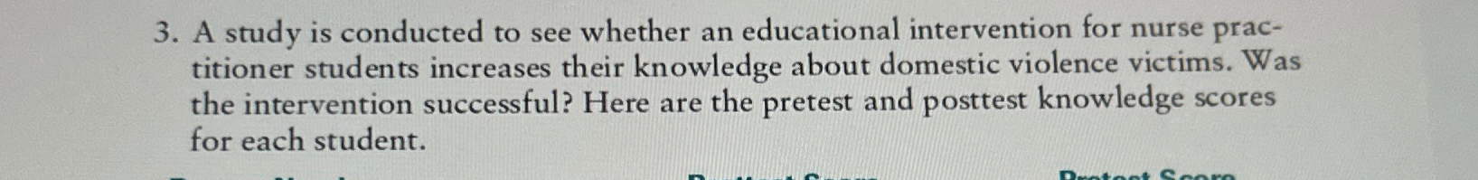 Solved A study is conducted to see whether an educational | Chegg.com