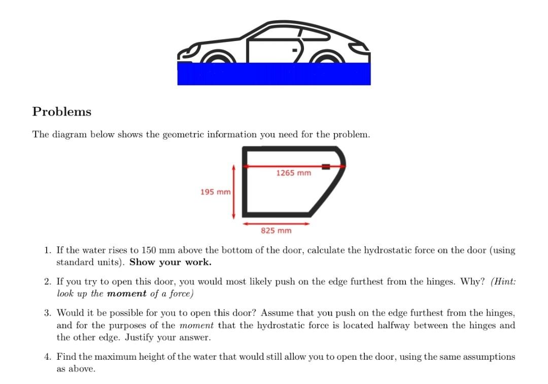Solved Problems The diagram below shows the geometric | Chegg.com
