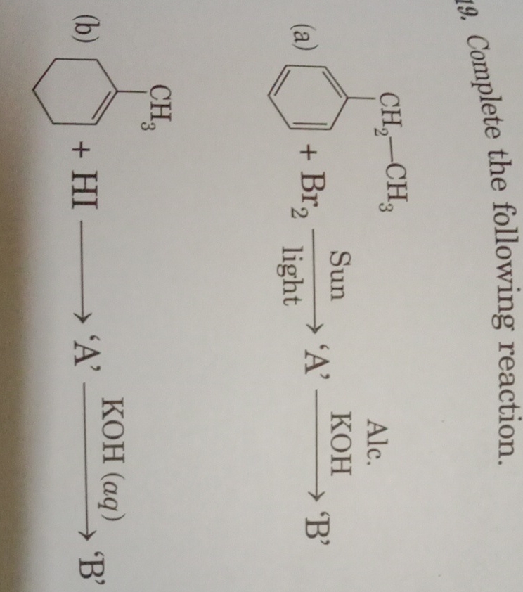 Solved Answer The Following Reaction | Chegg.com