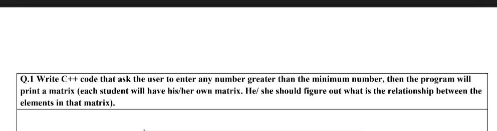 Solved Q.1 Write C++ code that ask the user to enter any | Chegg.com