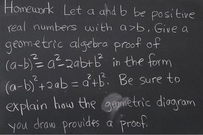 Solved Homework Let A And B Be Positive Real Numbers With | Chegg.com