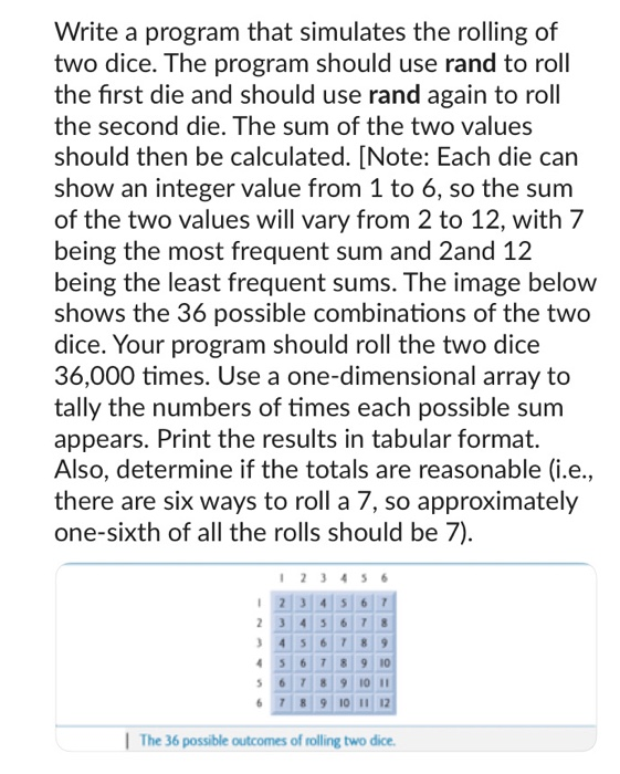 c++ - A Program for Simulating the Rolling of 2 Dice - Stack Overflow