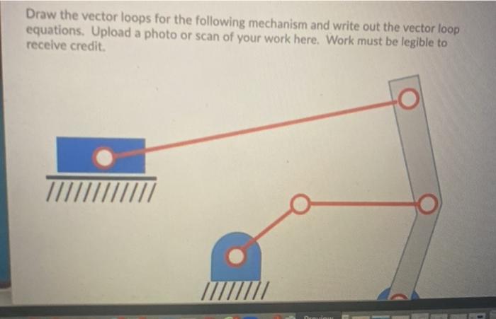 Solved Draw the vector loops for the following mechanism and | Chegg.com
