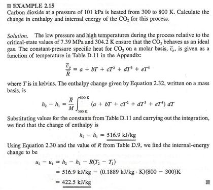 Solved In The First Equation Cp R A Bt Ct 2 Etc Cp R Chegg Com