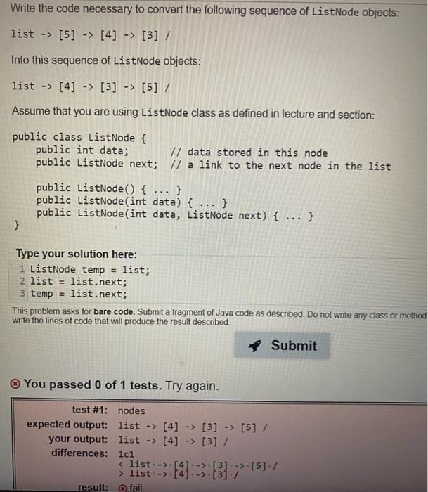 Solved Write the code necessary to convert the following | Chegg.com