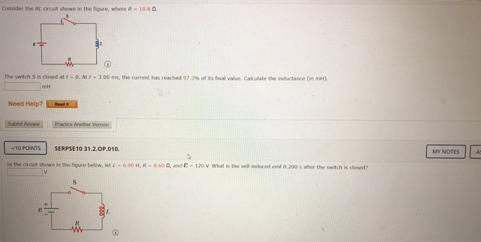 Solved Consider the RL circuit shown in the figure, where R | Chegg.com