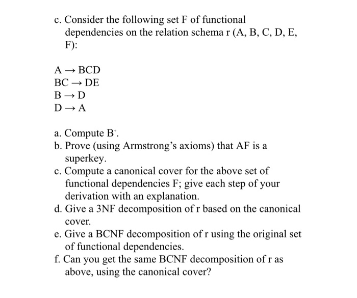 Solved C. Consider The Following Set F Of Functional | Chegg.com