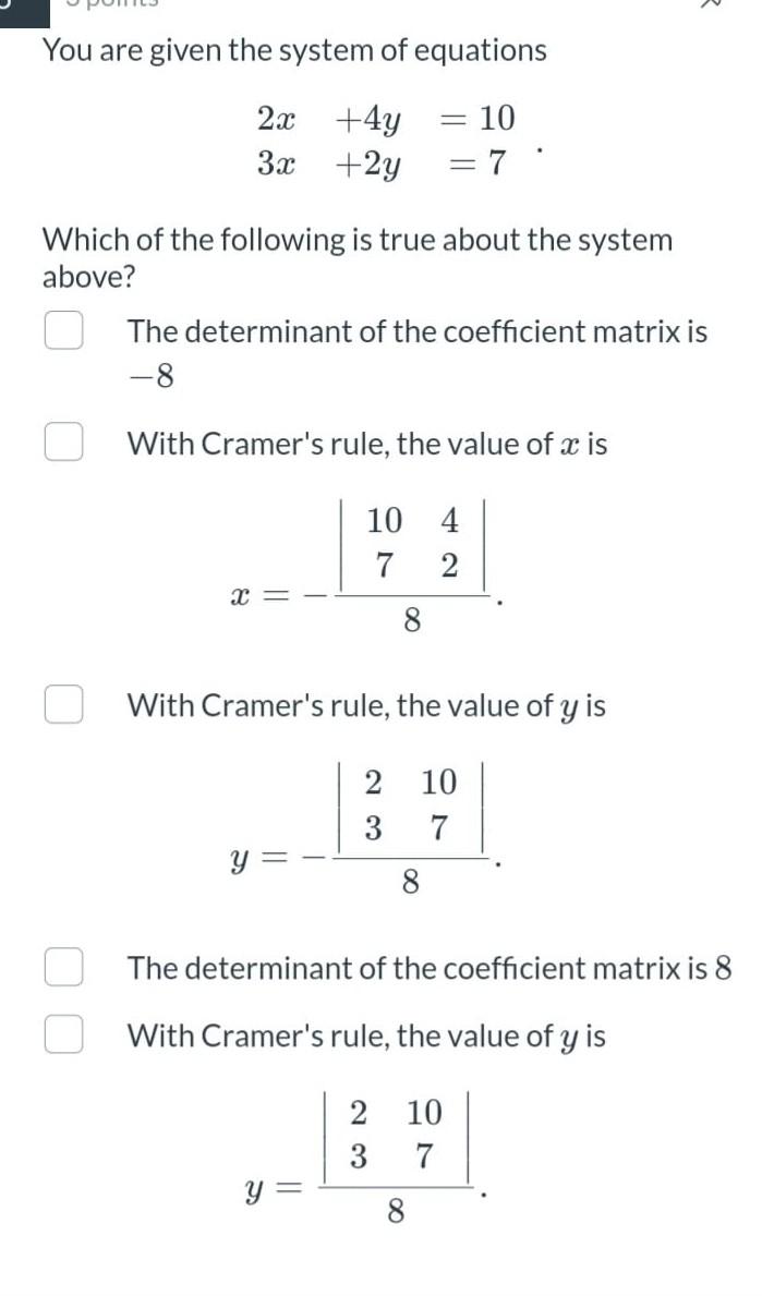 Solved Let A And B Ben X N Matrices Such That Det A 0 And