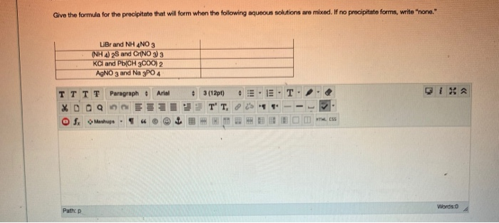 example of precipitate equation example of precipitate equation