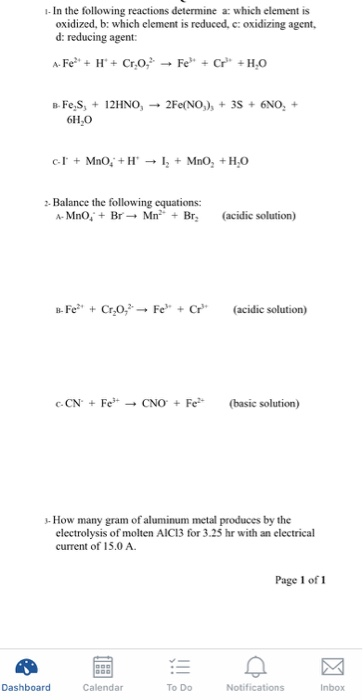 Solved - In the following reactions determine a which | Chegg.com