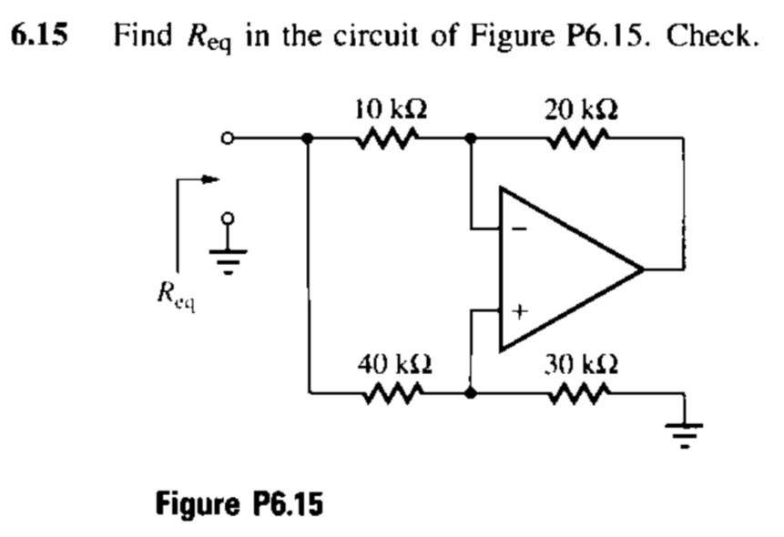 Solved 6.15 ﻿Find Req ﻿in the circuit of Figure P6.15. | Chegg.com