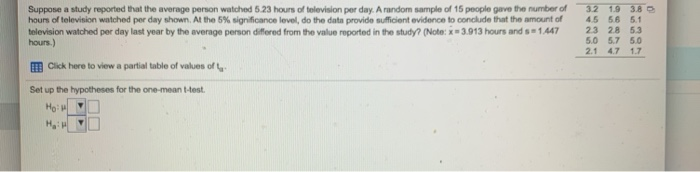 Solved Suppose a study reported that the average person | Chegg.com