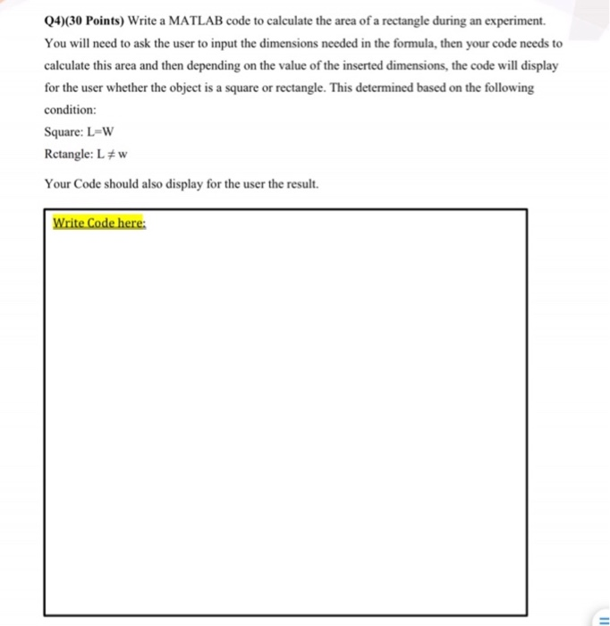 Solved Q4)(30 Points) Write a MATLAB code to calculate the | Chegg.com