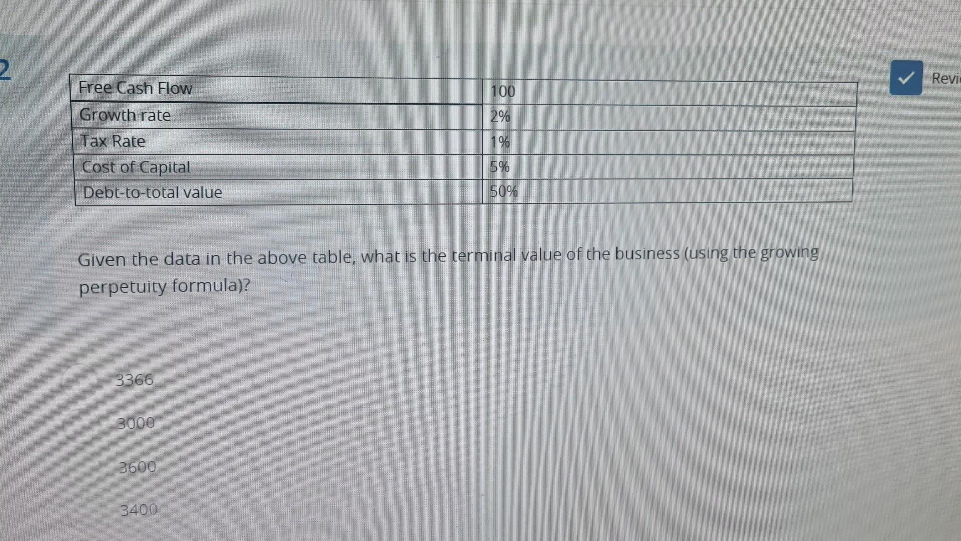 Solved Given the data in the above table, what is the