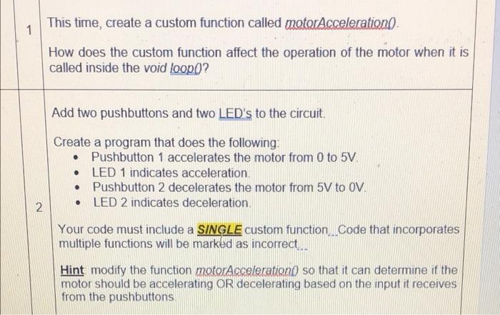 Solved 1 This time, create a custom function called | Chegg.com