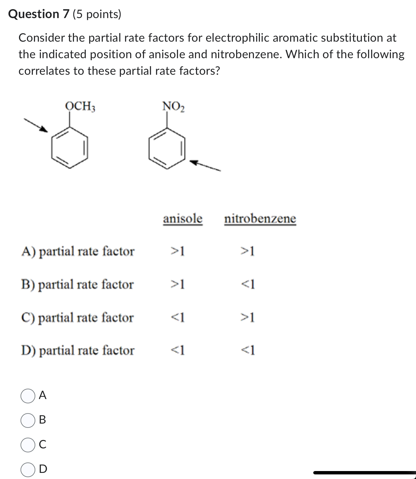 Solved Question 7 (5 ﻿points)Consider the partial rate | Chegg.com