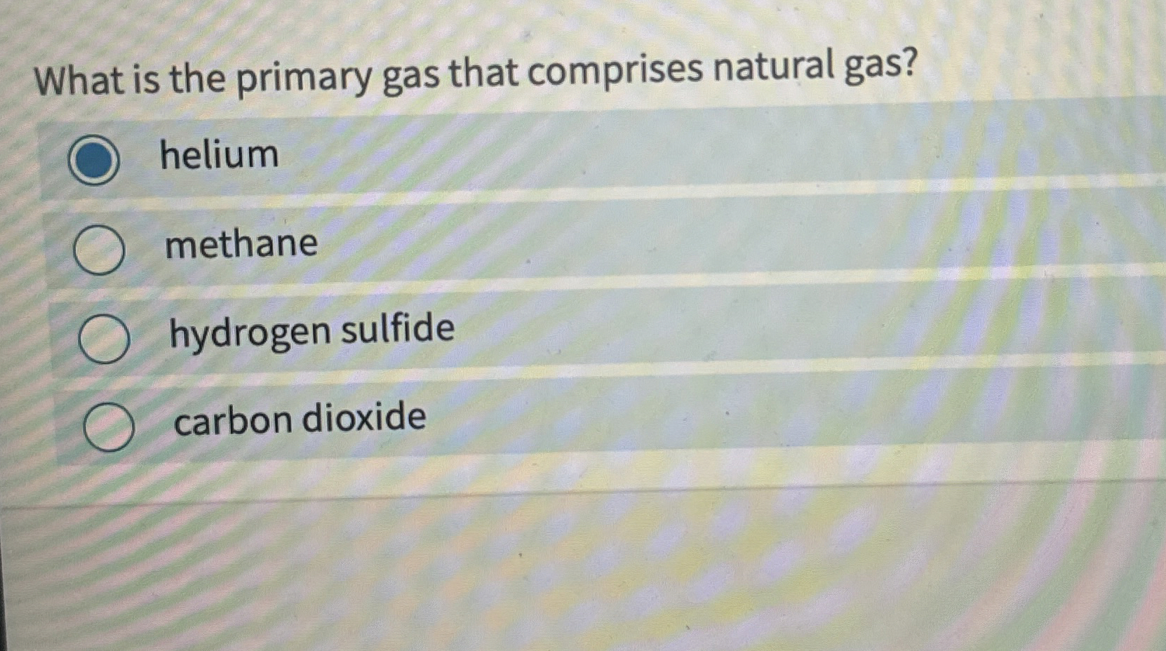 Solved What is the primary gas that comprises natural | Chegg.com