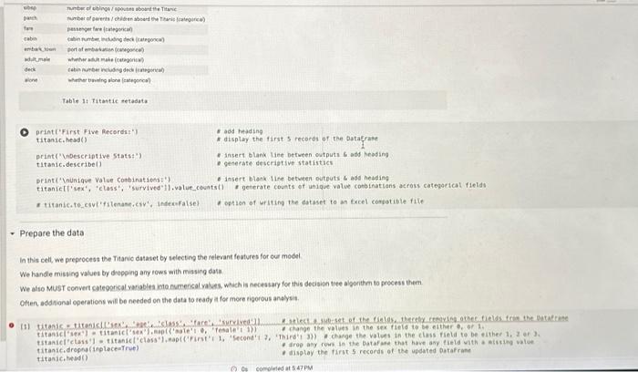 Solved Python in Google Colab - Part 1 Answer Workbook Do | Chegg.com