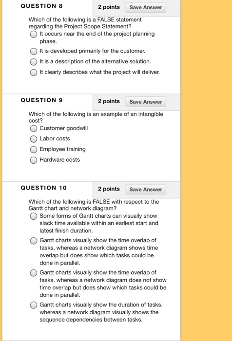 Solved QUESTION 8 2 points Save Answer Which of the | Chegg.com