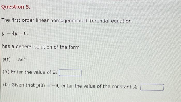 general solution of first order homogeneous differential equation