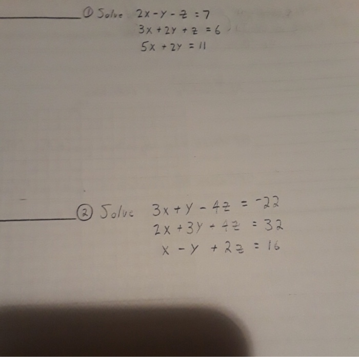 Solved O Solve 2x Y 2 7 3x 2y 6 Sx 2y 11 Solve 3x Y Chegg Com