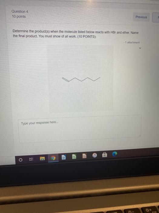 Solved Question 4 10 points Previous Determine the | Chegg.com