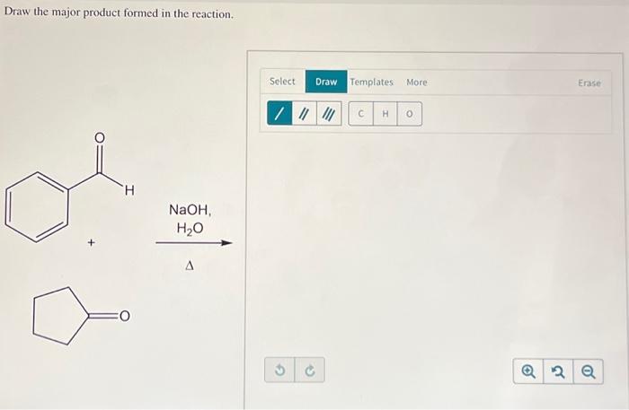 Solved Draw the major product formed in the reaction. | Chegg.com