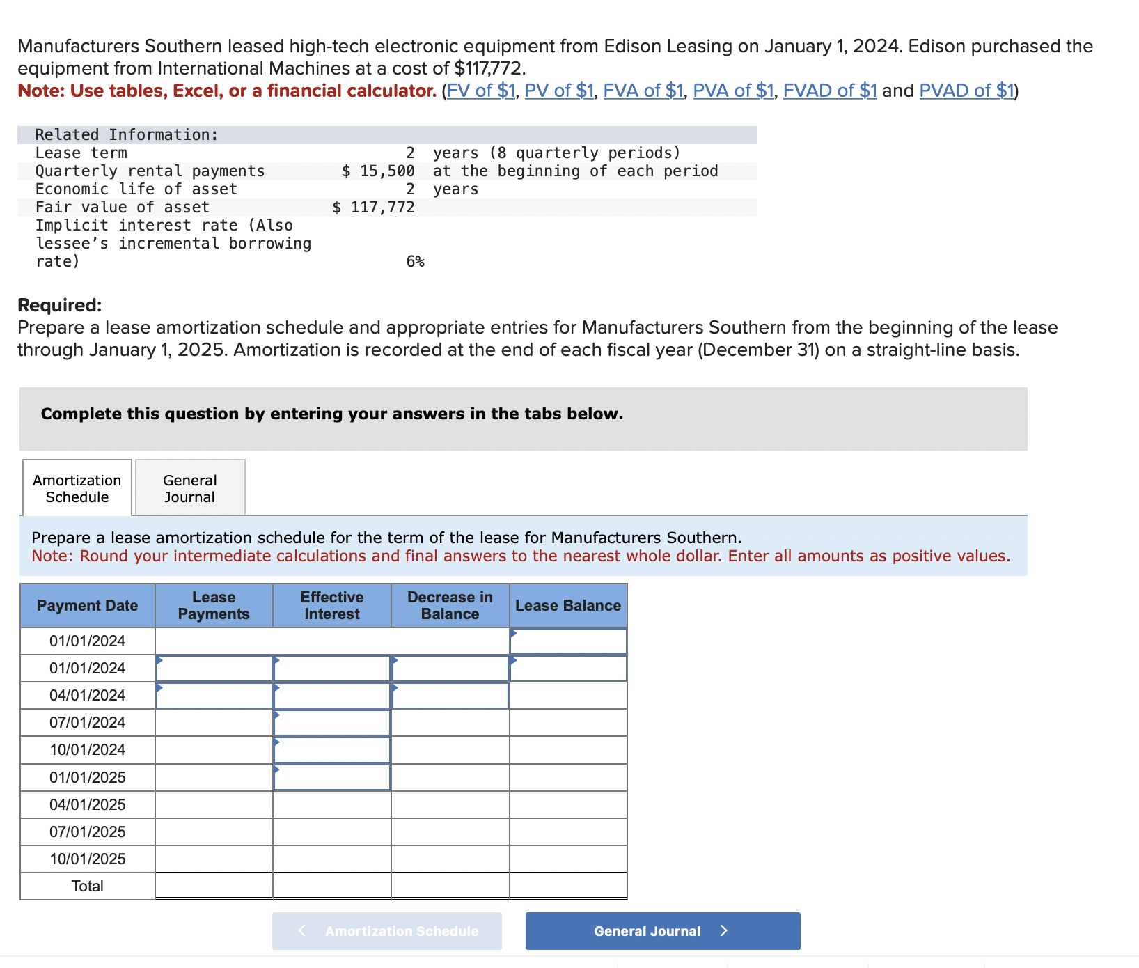 Solved Please complete the amortization schedule and the | Chegg.com