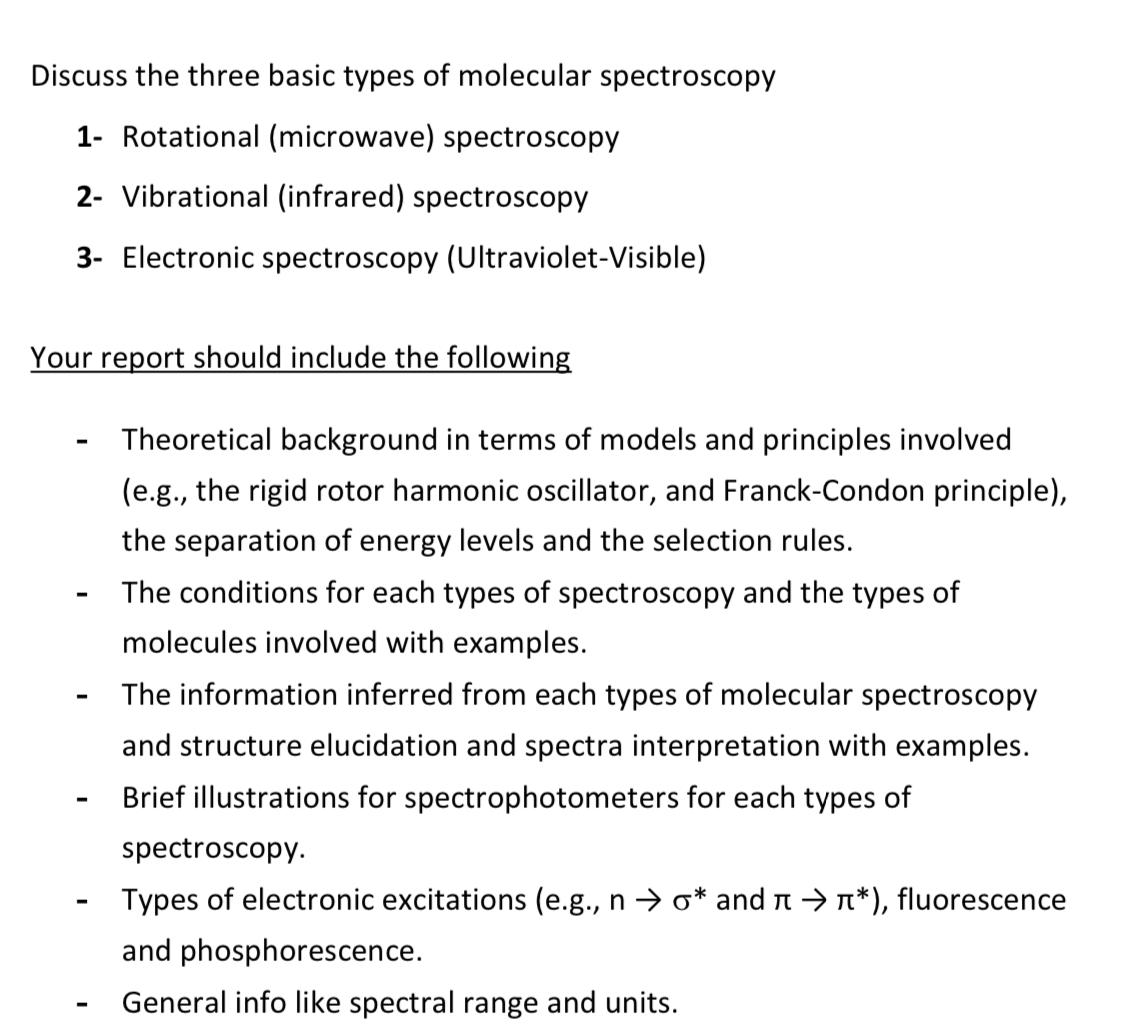 Solved Discuss the three basic types of molecular | Chegg.com