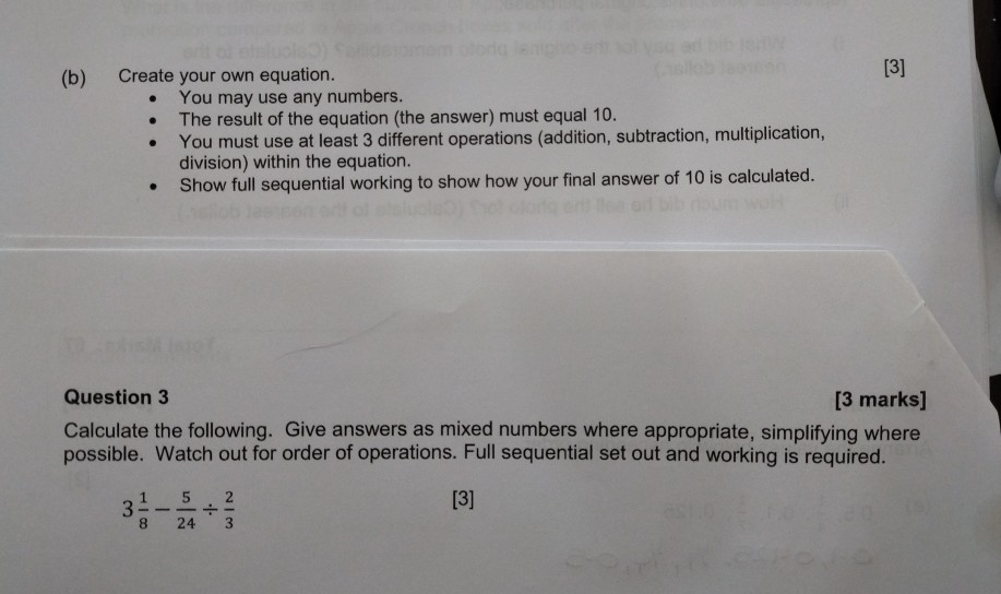 Solved (b) [3] Create Your Own Equation. You May Use Any | Chegg.com