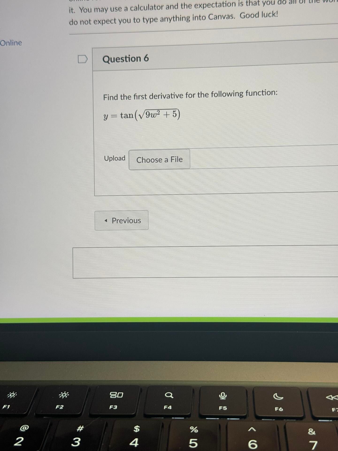 Solved Question 6find The First Derivative For The Following