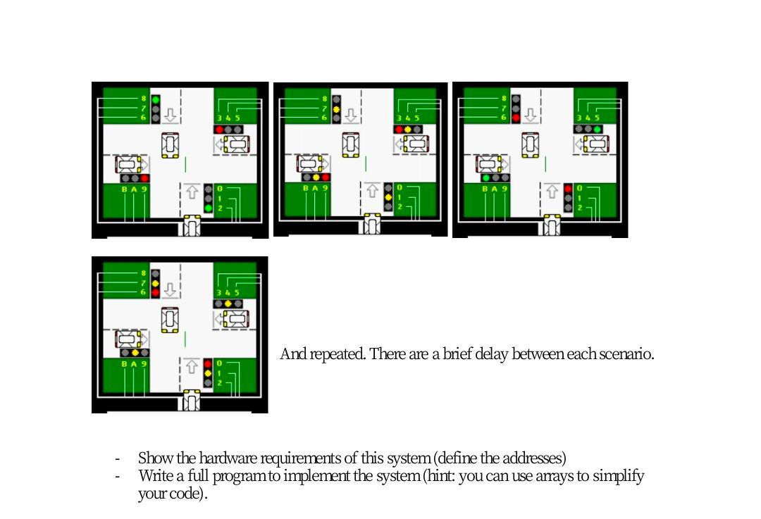 Solved Q2- You are required to design a traffic light system | Chegg.com