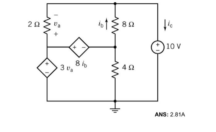 Solved Determine value of ic | Chegg.com