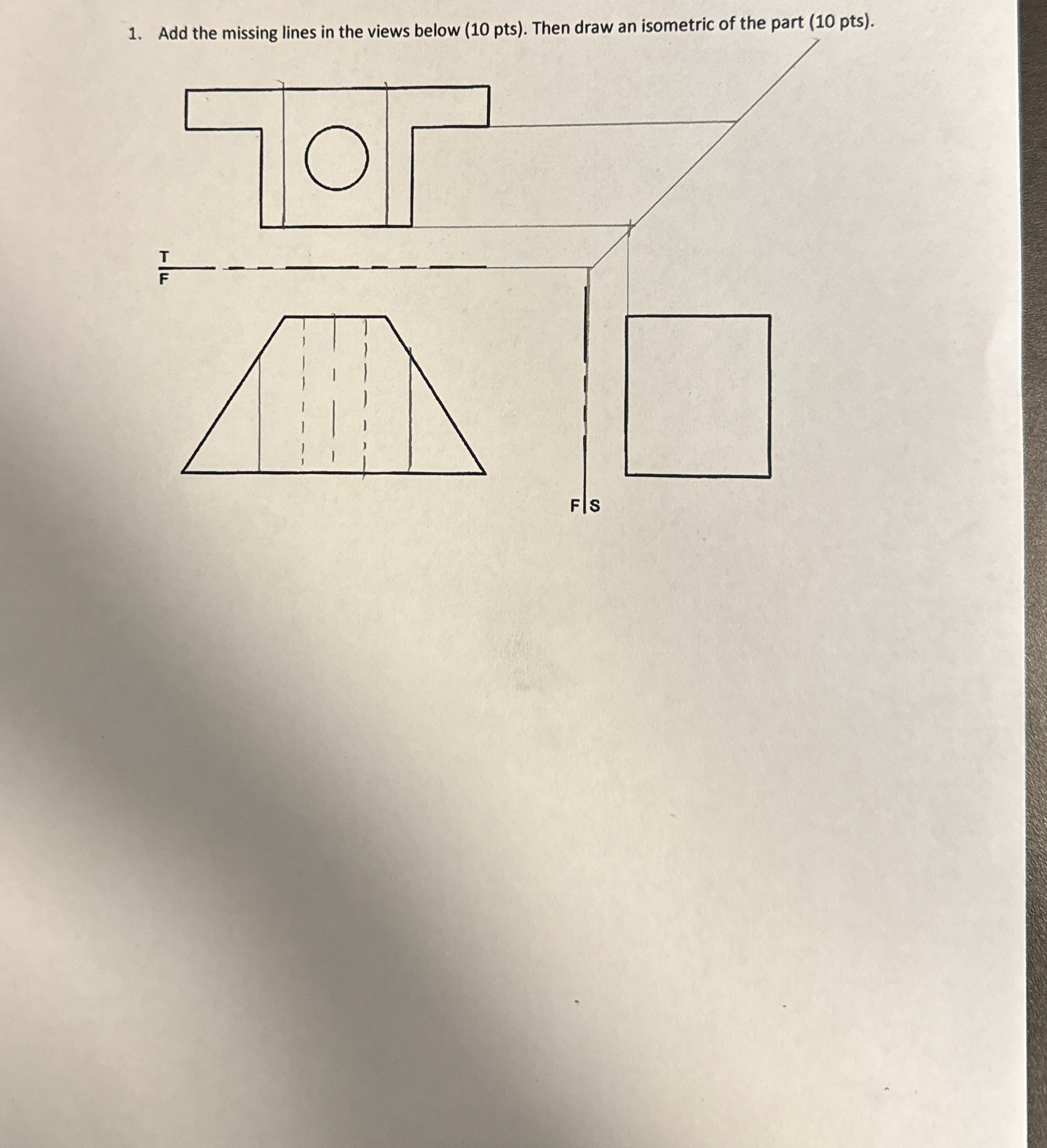 Solved Add the missing lines in the views below ( 10pts. | Chegg.com