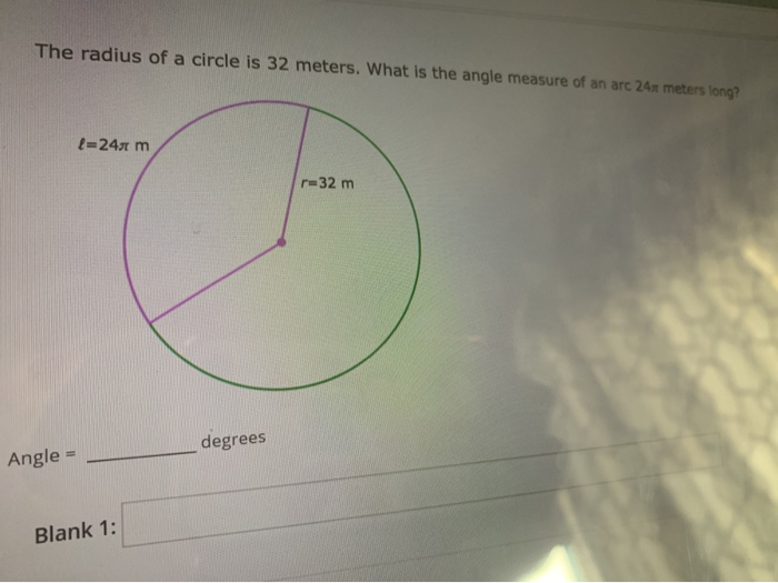 Solved The radius of a circle is 6 feet. What is the length | Chegg.com