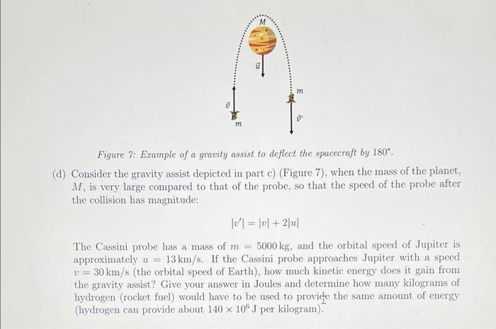 Solved a (c) Consider a gravity assist that is similar to a | Chegg.com