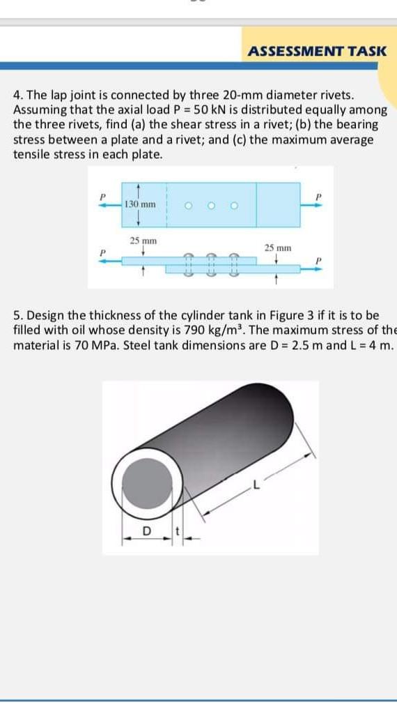 solved-assessment-task-4-the-lap-joint-is-connected-by-chegg