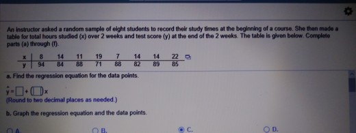 Solved An Instructor asked a random sample of eight students | Chegg.com