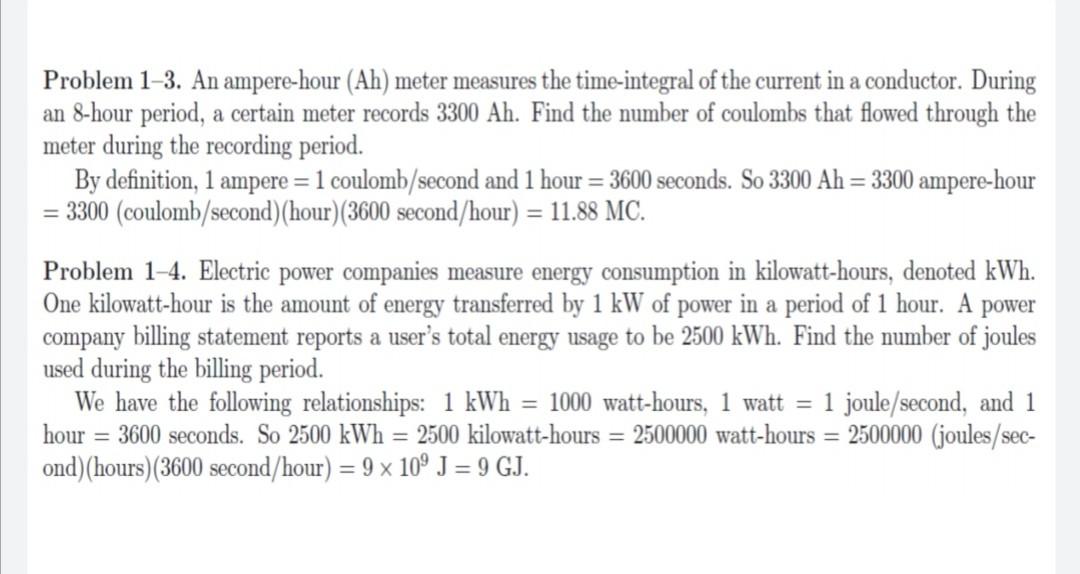 Solved Examples (1) 10 C of charges flow past a point in a | Chegg.com
