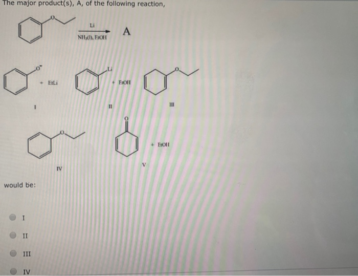 Solved The major product(s), A, of the following reaction, | Chegg.com