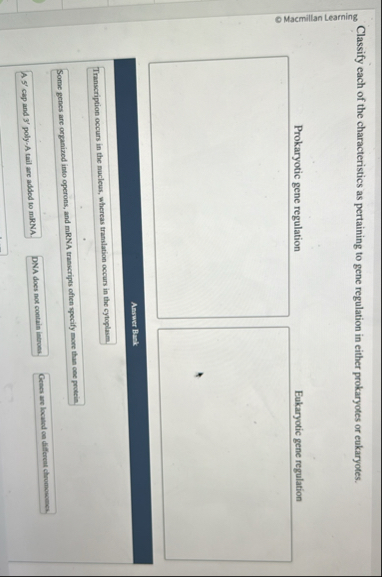 Solved Classify each of the characteristics as pertaining to | Chegg.com