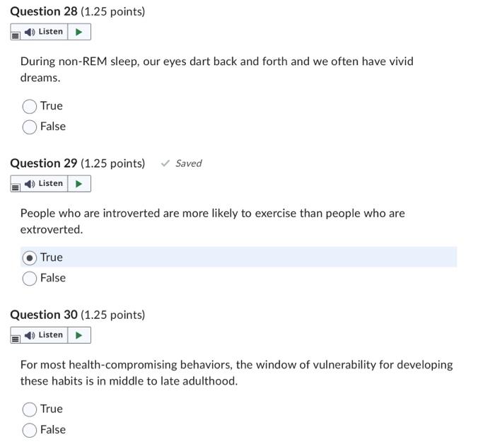 Solved During nonREM sleep, our eyes dart back and forth