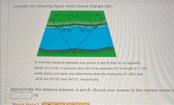 Solved Consider The Following Figure Which Shows Triangle 0707