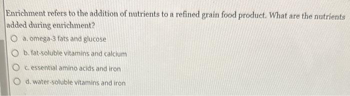 solved-which-of-the-following-foods-has-the-highest-amount-chegg