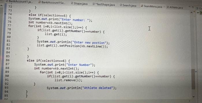 Solved when i add a player, it only inputs 4 out of thr 5 | Chegg.com