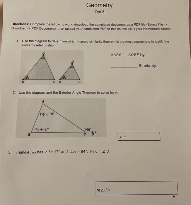 Solved Directions: Complete The Following Work, Download The | Chegg.com