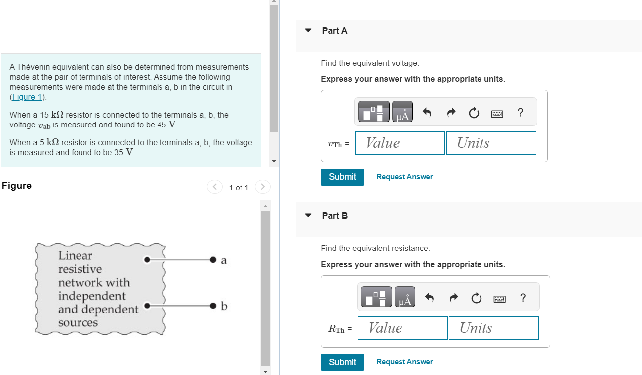 Solved A Thévenin Equivalent Can Also Be Determined From | Chegg.com