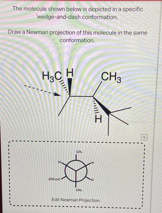 Solved The molecule shown below is depicted in a specific | Chegg.com