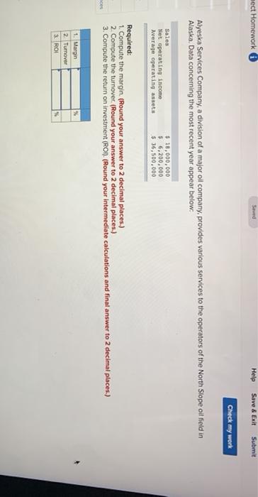 Solved sect Homework Saved Help Save & Exit Submit Check my | Chegg.com